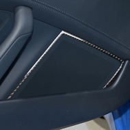 Carbon Fiber Door Speaker Horn Frame Panel For Porsche 992 911 2019-2024 Cover Trim Sticker Car Inte