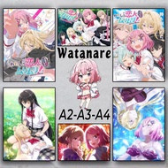Watanare - Anime Poster A2 A3 A4 - Wall Sticker |Watashi Ga Koibito Ni Nareru Wake Naijan, Muri Muri