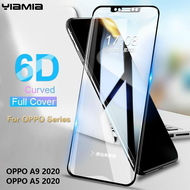 YiaMia 6Dเต็มฝาครอบกระจกกันรอยหน้าจอสำหรับOPPO A5 2020 ฟิล์มป้องกันหน้าจอสำหรับOPPO A9 2020