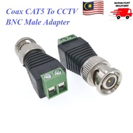 RG59 BNC Coaxial Screw Video Converter Connector CCTV DVR DC Power Camera BNC Adapter JACK Wire Cabl