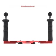Andoer แท่นยึดกล้องคู่สำหรับดำน้ำ แท่นยึดกล้องดำน้ำสำหรับกล้อง GoPro Canon Sony Nikon DSLR