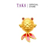 IH0 TAKA Jewellery 999 Pure Gold Pendant Gold Fish
