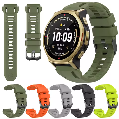 Silicone Strap for Amazfit T-Rex 3 Pro 44MM Watchband Replacement for amazfit t rex 3 pro breathable