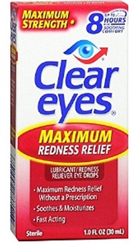 Clear Eyes Maximum Redness Relief Eye Drops 1 oz (Pack of 7)