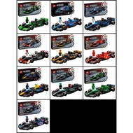 [Zhou Zhou GO] LEGO F1 Racing Car 77242-77251 Set Of Ten