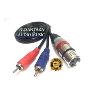 XLR to RCA cable jack 1 XLR female to 2 RCA 3.5mm quality atn cable