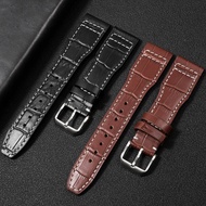 The Top Genuine Leather Watch Band For Iwc IW326201 / IW377701 Big Pilot Series Men's Watch Strap 22mm