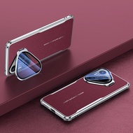 Vỏ vỏ da phẳng sang trọng thời trang bo góc mạ điện Phù hợp với Huawei Pura 80 Pro 80pro pura80 Pro 