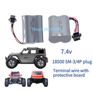 For Remote Control High-speed Boat HJ808 HJ813 HJ815 UDI 001 UDI001 HQ960 SM-3P/4P Plug 18500 7.4V B