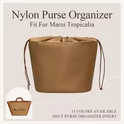 Nylon Purse Organizer Insert Fit for Marni Tropicalia Mini Lightweight Bag Insert Durable Inside Dra