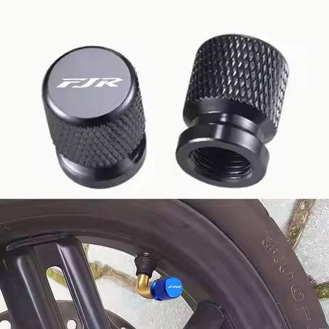 2Pcs Motorcycle Accessories Tire Valve Air Port Stem Cover Caps For Yamaha FJR1300 FJR 1300 Steering