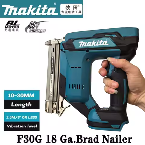 Makita F30G Straight Nails Staple Gun,18V Cordless Electric Impact Nail Gun,Riveting Gun,Carpentry T