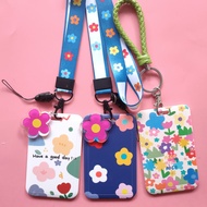 Floral Lanyard Card Holder Ezlink Card Holder Students Card Holder Bus Card Holder