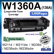 Compatible  W1360A W1360X Laser Toner Cartridge For M211d M211dw MFP M236d M236dw M236sdn M236sdw