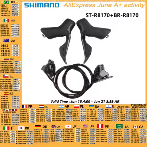 Shimano ULTEGRA R8170 2x12speed Di2 R8170 Shifter Hydraulic Disc Brake Flat Mount R8170 Brake For El