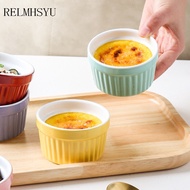 〖glistening shop〗RELMHSYU แบบญี่ปุ่นและเกาหลีเค้กสีลูกอม3.5นิ้ว,เค้กที่อบพุดดิ้งเค้กเครื่องใช้บนโต๊ะอาหารในครัวเรือนชามอาหารขนมขบเคี้ยวขนาดเล็ก1ชิ้น