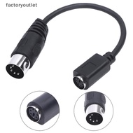 FCMY MD 6-pin Female to DIN 5-pin Male Cable Ps2 Keyboard and Mouse Transmission Cable FAC