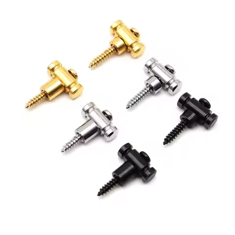 2Pcs Metal Guitar String Retainers String Trees With Screws Electric Guitar String Guide Holder Repl