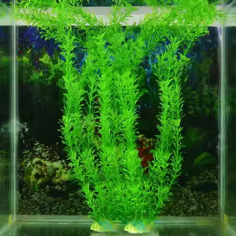Aquarium Simulation Plant Aquatic Fish Tank Plants Plastic Artificial Water Grass Fish Tank Decorati