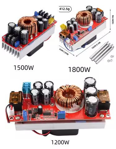 DC-DC Boost Converter 1800W 40A /1500W 30A /1200W 20A Step Up Module 10-60V to 12-90V Adjustable Vol
