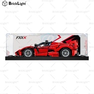 BrickLight™Acrylic display box for Lego 42212 Ferrari FXX K Racing Car Model Hand-Made Storage Box D