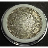 Japan Dragon Dollar Old Silver Coin 1 Dollar Year Meiji 22 (1889)