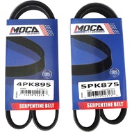 MOCA 4PK0895 5PK875 Serpentine Belts Fit 1999-2007 for Subaru Impreza 2.5L (to 01/10/07) & 2002-2005