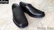 Cabaye รองเท้าหนังผู้ชาย รองเท้าคัทชู CA911 - Black