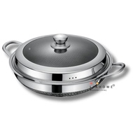 LIAHOME Nonstick Honeycomb 316 Stainless Steel Cooking Wok  - 40cm