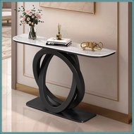 Slate entryway table, simple marble entrance table, minimalist wall-mounted foyer viewing platform, 