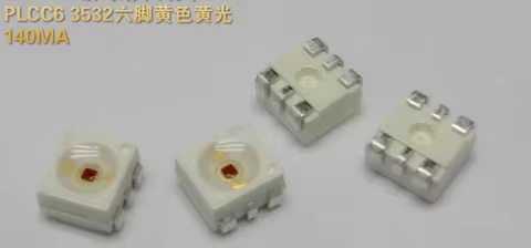 30Pcs Ly G6Sp-Cadb-36-1 Yellow Smd Led 583-595Nm 140Ma 2.25V 14Lm Plcc-6 3.3*3.0mm 3528 6Pins (Ly G6