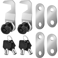 Penggantian Kunci Kotak Alat Quixleen 5/8 Inci Hitam, Kunci Mortise Kabinet Umum AS dengan Kunci Ser