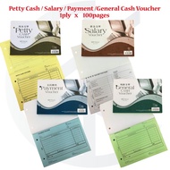 UNI Petty Cash/Salary/Payment/General Cash Voucher 1ply 100pages (NON-NCR)
