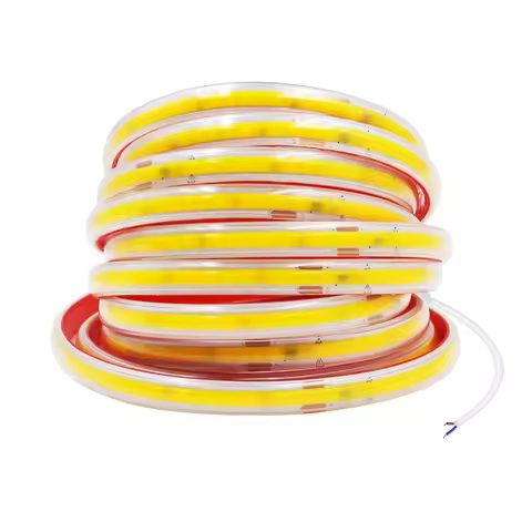 AC 230V COB Strip 240LEDs/M IP65 Waterproof Tape Adhesive With 2Pin Wire Cable 220V Cold Natural War