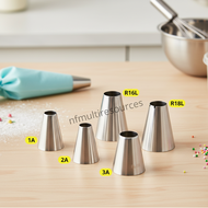 Lifestyle-Large Round Decorating Nozzle 1A 2A 3A R16L R18L R22L 808 for Cheese Tart Pastry Cake Crea