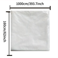 TEMU 1 ชิ้น ผ้าคลุมพืชทนทานสีขาวไม่ทอ - ป้องกันการเสื่อมสภาพ, วัสดุ PP ระบายอากาศได้สำหรับเมล็ดพืช &