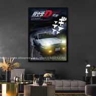 Ultra Cool Initial D Anime Online Poster Decorative Painting Canvas 24x36 Wall Art for Living Room a