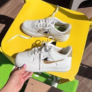 [GENUINE] Sneaker N.I.K.E AIR FORCE 1 “Sun Club” in Cream color - Code: DQ7690-100