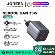 UGREEN GaN Dual Port USB A & USB Type C Fast Charging Charger Head 35W 15539