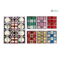 [NOEL-BIRTHDAY-WITH EXPRESS] Box of 40 Christmas baubles, 3 styles, DK3-6cm TRCH-X-27