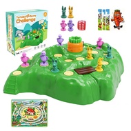 Tortoise vs Bunny Challenge 2in1 Rabbit Trap Boards Game Toy Puzzle Interactive Early Learning Card 