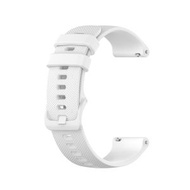 全城熱賣 - 適用於 Honor Magic Watch 2 42mm 格紋硅膠錶帶（白色）