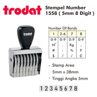 5mm 8 Digit Number Stamp/1558