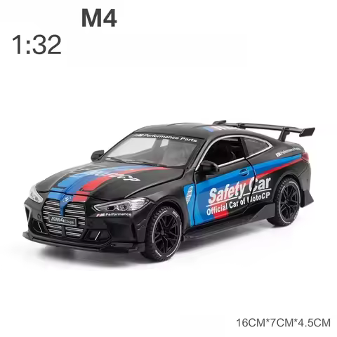 1: 32 Car Model for BMW M4 GT3 M8 X5 Gtr Version Coupe Simulation Alloy Small Model Decorations Gift
