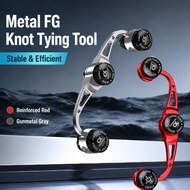 Metal FG Knot Tying Tool PE Line Leader Knotter Adjustable Tension GT Knot Fishing Line Connector To