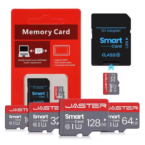 JASTER High Speed Mini SD Memory Card 256GB Class 10 Micro TF Flash USB Pen Drive Card 4GB 8G 16G 32