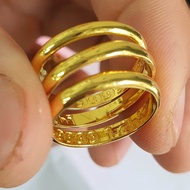 (Ký Hiệu -Không Phai) Nhẫn Khâu Dạng 1 Chỉ Vàng Vonfram Cao Cấp-Dùng không bay màu