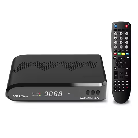E-Easy To Use-V8 Ultra Satellite Receiver DVB-S/S2/S2X DVB+T/T2 ISDB-T Cable ATSC-C Auto BISS Full P