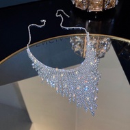 Fashion Exaggerated Trendy Necklace Spring Diamond Flow Necklace Design Necklace LBKB