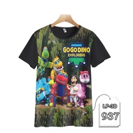 GOGODINO T-shirt Children's Cartoon TV Animation Children's Clothes LP3D-937